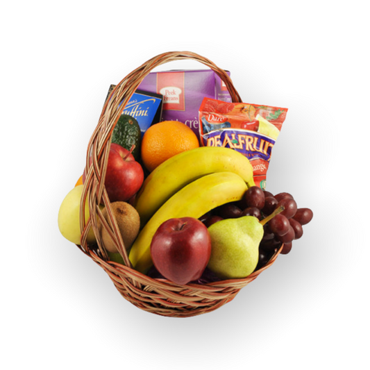 Fruit & Gourmet Basket-Luxurious fruit and gourmet basket for special occasions