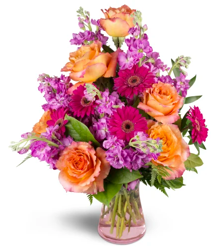 Invigorate-Timeless floral elegance with a mix of classic roses and seasonal blooms for anniversaries.
