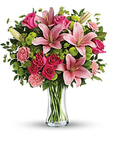Dress to Impress - Sophisticated blend of colourfull and green blooms for a timeless anniversary floral tribute