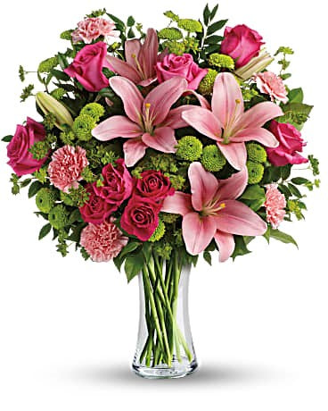 Dress to Impress - Sophisticated blend of colourfull and green blooms for a timeless anniversary floral tribute